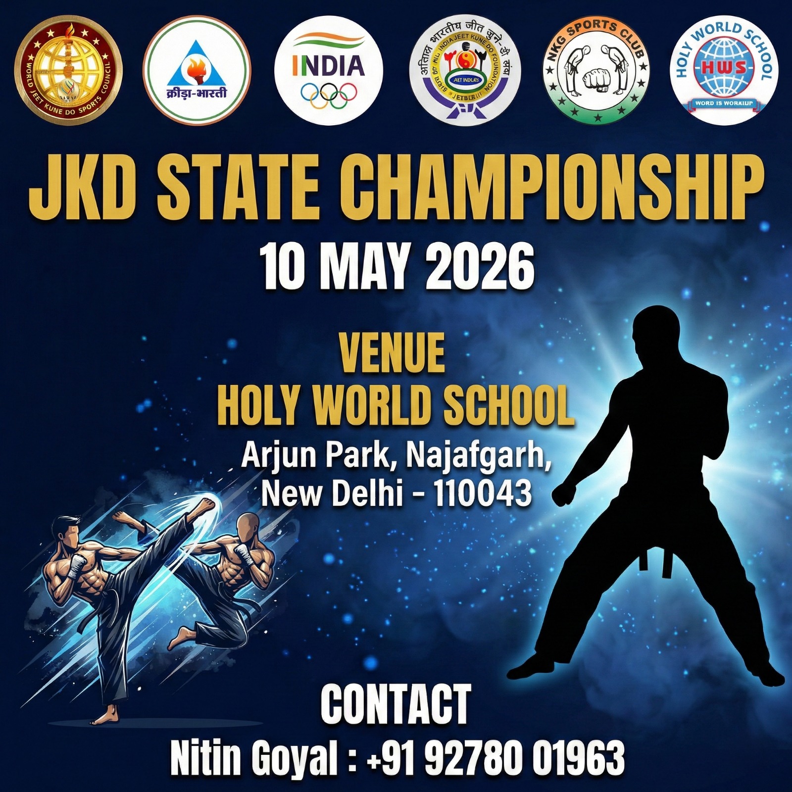 JKD State Championship 2026 to be Held at Holy World School