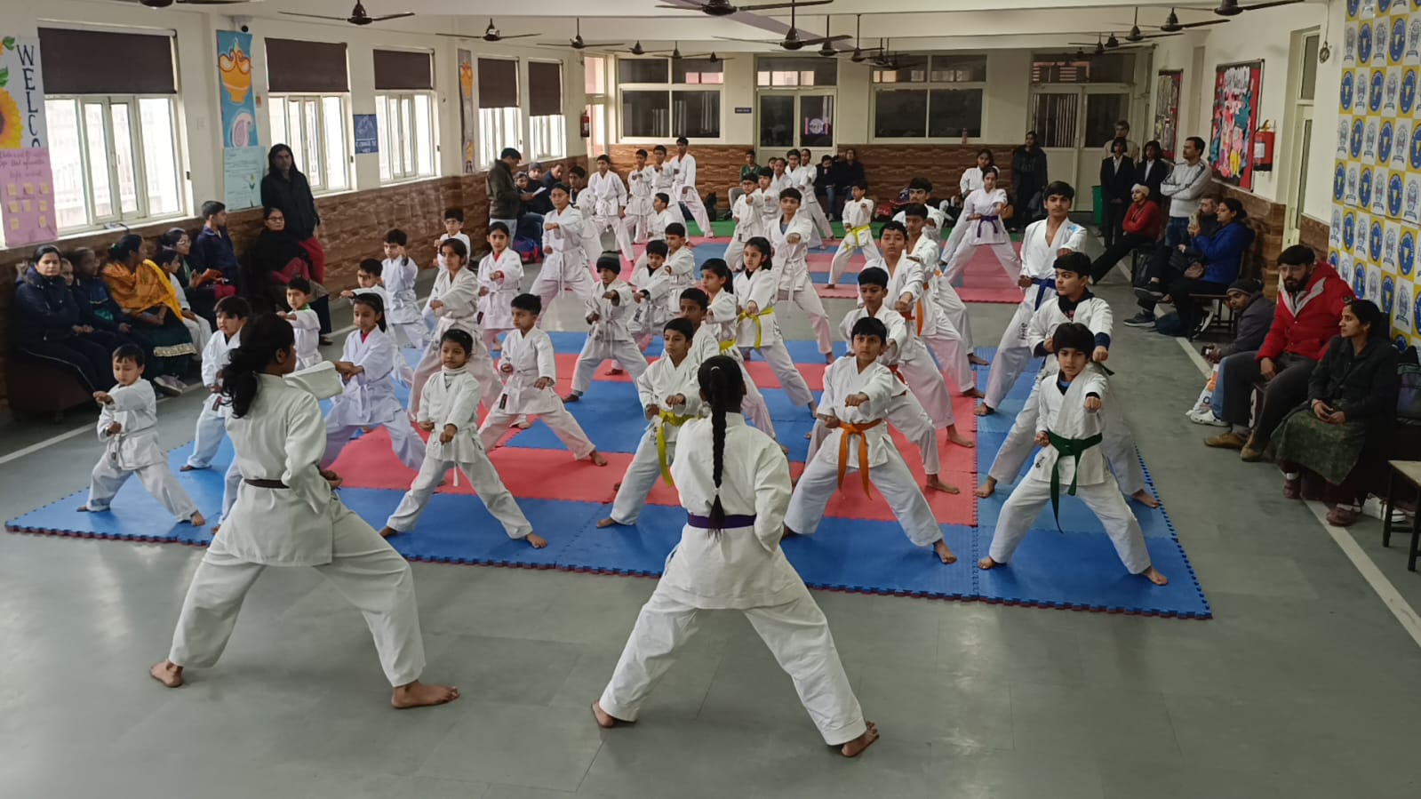 NKG Sports Club Successfully Conducts Karate Belt Examination at Holy World School