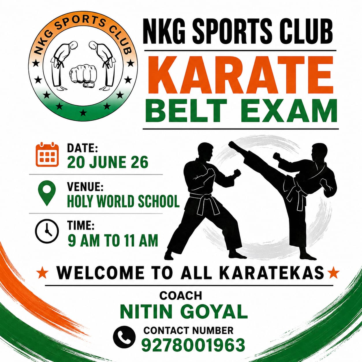 NKG Karate Belt Exam 2026